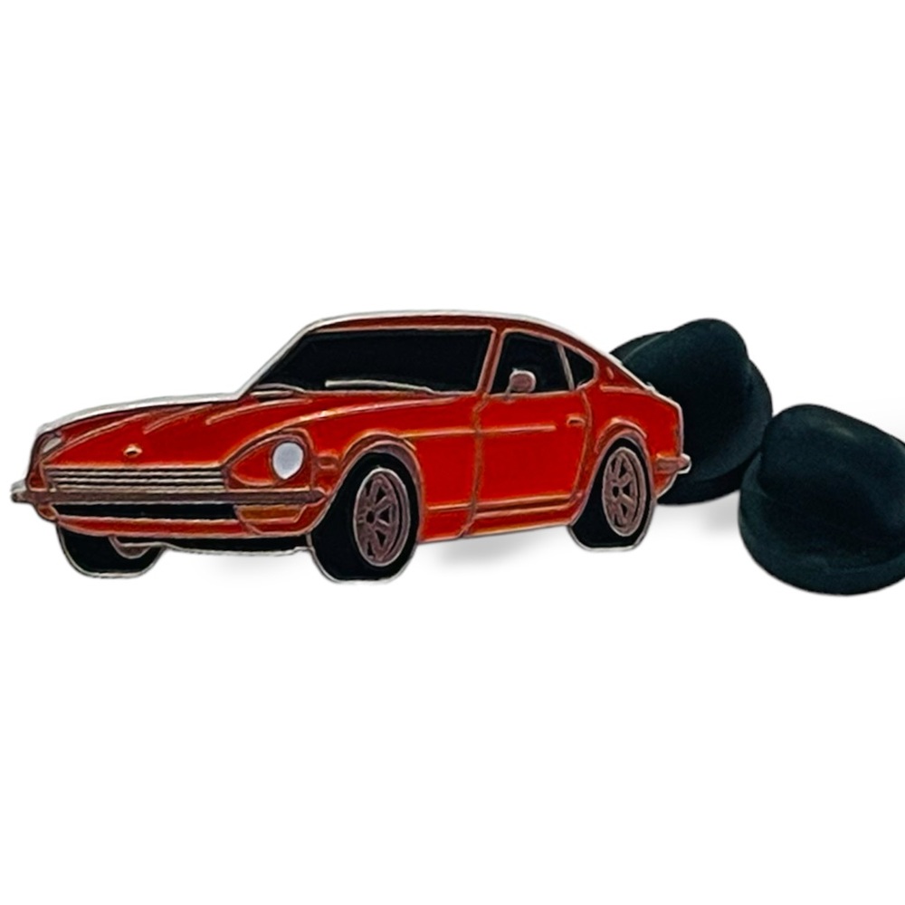 Collectible Datsun (nissan) 240z Orange JDM Enamel Trucker Hat Pin